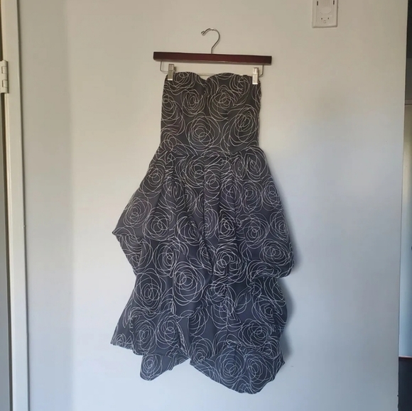 Oscar de la Renta High-Low Bubble Hem Dress — Couture, New with Tags Sz 4 - Picture 4 of 7